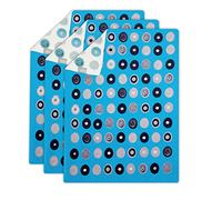Skoy Kitchen Towel, (Pack of 3) Recycled Polyester Towel for Dishes, Glassware, Cookware and Hands, Reversible Design, Absorbent Kitchen Towel, 18” x 24”, Blue