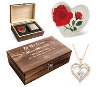 SKPAND Handmade Gifts for Wife Anniversary Romantic,Gorgeous Birthday Gifts for Her Anniversary,to My Love Anniversary for Women Gifts Unique（Ring&White）