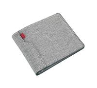 SKPVPOKOYL Unisex Men's Canvas Wallet with Multiple Card Slots Large Capacity Simple and Portable Design(Grey)