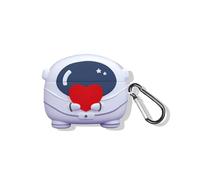 SKPY 3D Cute Cartoon Astronaut Design Rugged Shockproof Case Compatible with JBL Vibe Beam/Vibe 200TWS Soft Silicone with Carabiner for Boys Girls Womens Mens