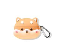 SKPY 3D Cute Cartoon Corgi Design Rugged Shockproof Case Compatible with JBL Vibe Beam/Vibe 200TWS Soft Silicone with Carabiner for Boys Girls Womens Mens