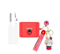 SKPY Cute Case Compatible with Sony WF-1000XM6 with Keychain,Soft Silicone Animal Creative Cartoon Anti-Drop Cover Compatible with Sony WF-1000XM6 for Women Men