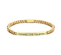 SKQIR Dont Let The Hard Days Win Bracelet Women Braided Adjustable Wrap Bracelet Gold Silver Tube Motivational Hidden Message Words Engraved Inspirational Fun Gag Jewelry Gift for Friends
