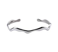 SKØR Wave Bracelet Stainless Steel SK0000 - Man - Stainless Steel Silver Adjustable