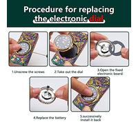 SKRFIRE Dragon Arc Lighter, Plasma Lighter, Windproof Metal Lighters Luminous Real Watch dial LED Lighting,Candle Electric lighters for Men Parents, friends, holidays (Colour)