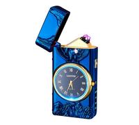 SKRFIRE Dual Arc Electric Lighter, Rechargeable USB Windproof Flameless Lighter with Battery Display, Plasma Fire Lighters for BBQ Camping Home Kitchen Candles（Eagle Blue）