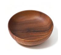 Skrfren 4.7Inch Acacia Decorative Bowl Round Keys Bowl for Entryway Tabletop Organizer Small Wooden Bowls for Keys, Wallet, Candy, Cookies (4.7" x 4.7" x 1.5")