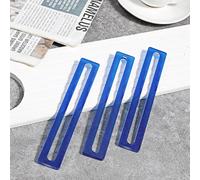 Skrfren 4Pcs Mahjong Line Finder, Bright Mahjong Rules Helper Acrylic Mahjongs Line Reader Tracker Good Luck Mahjongs Card Lines Guide Rules for Beginner Players, Blue