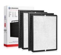 SKROS 4 Pack Pre-Filter & 2 Pack True HEPA & 2 Pack Activated Carbon Replacement Filters Set Compatible with Levoit LV-PUR131, LV-PUR131S,LV-PUR131-RF Air Purifier