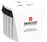SKROSS - 1.102500 - Micro muv - Universal 2 -pole travel adapter - Voltage and power 100V - 250W / 250V - 625W - Anti -shock protection - Travel accessories - Air travel kit
