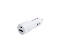 SKROSS Car Charger, 65W 2-Port Compact Fast Charger | High-Speed Charging for iPhone 17/16/15 Series, Galaxy S25, iPad, Macbook Air and More, 160 cm USB-C to USB-C Cable Included