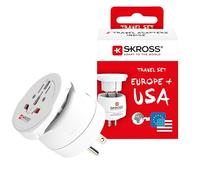 SKROSS Combo World to USA Travel Adapter