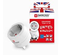 Skross Travel Adapter Europe Schuko to UK Gran Bretagna - Earthed