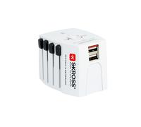 SKROSS Country Travel adapter: World to Europe 250V 2.5A, 2 x USB MUV