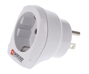Skross Mains Plug Travel Adapter Cee 7 3 Shuko Eu To Usa A Earthed