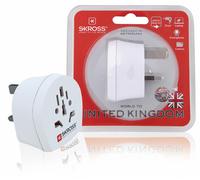 SKROSS World Mains Plug Travel Adapter World to UK United Kingdom Great Britain