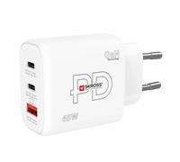 Skross SKCH001065WPDEUCN USB charger 65W 1x USB-A 2x USB-C PD White Indoors