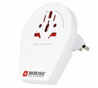 Skross Practical and Compact 2 USB-A to China, Italy, Brazil Travel Adapter