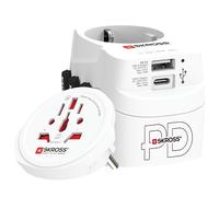 Skross - World Travel Adapter Pro Light with Ground Plugs ( no Swiss & Italy ) +