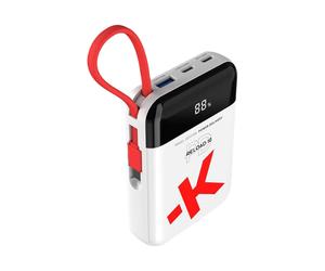 SKROSS Reload 10 Power Bank Portable Charger 10000mAh, Built-In USB-C Cable, Fast Charging Battery Pack for iPhone 17/17 Air/17 Pro/17 Pro Max/16/15