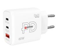 Skross SKCH001065WPDEUCN USB charger 65W 1x USB-A 2x USB-C PD White Indoors