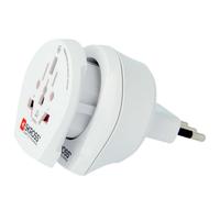 Skross Universal 2-in-1 Travel Adapter for Italy 13A, White