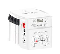 Skross Universal travel adapter USB and USB-C 65W MUV Power Delivery, White