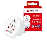 SKROSS World to Australia/China Travel Adapter | International Plug Converter, Compatible with Laptops, Phones, Hairdryers, Shock Protection