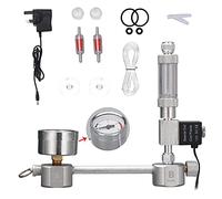 skrskr Aquarium DIY CO2 Generator System Kit CO2 Generator System with Solenoid Valve Bubble Counter & Check Carbon Dioxide Reactor Kit for Plants Aquarium
