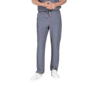 SKRUBZ Hachiko Mens Scrubs Pants | 9 Pocket Cargo Jogger Trousers | Half Elasticated Waistband | Breathable Stretch Fabric | Wrinkle-Resistant Medical Uniform Bottoms, Graphite Grey, M