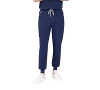 SKRUBZ Mens Scrubs Pants | Regular Fit Joggers with Ribbed Cuffs | Stretch Fabric & Elastic Waistband | Medical Nurse Uniform Trousers | Hospital Scrubs | Scrub Bottoms, Navy, XL, Regular