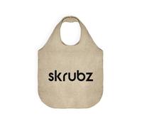 SKRUBZ Tote Bag | Eco-Friendly, Machine Washable & Reusable with Strong Handle | Carry Scrubs, Dental Uniforms & Medical Clothing | Ideal for Doctors, Nurses & Healthcare Workers (Beige)
