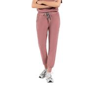 SKRUBZ Womens Scrubs Pants | Regular Fit Joggers with Ribbed Cuffs | Stretch Fabric & Elastic Waistband | Medical Nurse Uniform Trousers | Ladies Scrub Bottoms, Mauve, XS, Regular