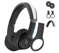 SKRVGOJFG 【3 in 1】 Silicone Case for Beats Solo 4 Headphones, Protective Silicone Covers for Beats Solo 4 Shell/Ear Pad/Headband Cover, Accessories Silicone Skin Protector for Beats Solo 4 - Black