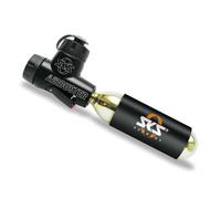 SKS Airbuster Handheld CO2 Pump, Black - Includes Replacement 16g Cartridge, Water Bottle Clip & Holder