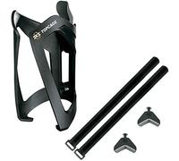 SKS Anywhere Cycling Bottle Cage Adapter & TopCage - Black/Bicycle Cycle Flask Bidon Holder Mount Attachment Mountain Road Trail Part Kit Riding Ride Lightweight Bracket Frame Top Accessories