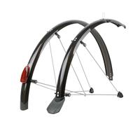 SKS Chromo Plastic Full Mudguard Set 26 Wheel P65 MTB Bike 65mm Width Black