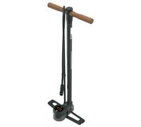 SKS Germany RENNKOMPRESSOR NXT DIGI Floor Pump (Air Pump for All Valve Types, LED Digital Pressure Gauge, Metal Tube, Metal Base, Wooden Handle, Max. Pressure: 16 Bar / 232 PSI), Black