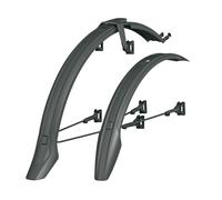 SKS VeloFlexx Bike Cycle Black Clip-on Mudguard Set