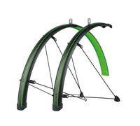 SKS Bluemels Stingray Mudguard Set: Matt Black/Lime Green, 45mm/28"