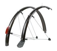 SKS Chromoplastic 700c Bike / Cycle Mudguard Set - Black - 50mm Wide