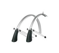 SKS Commuter Mudguard Set With Spoiler: SILVER 28" 35MM