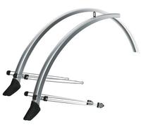SKS Commuter Mudguard With Spoiler in Silver (35 mm 28) Size: 35 mm 28
