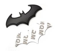 SKS Distribution® 3D Black Stainless Steel Bat Batman Car Emblem Decal Badge.