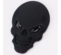 SKS Distribution® BLACK Devil Demon Skull Skeleton Mask 3D Car Sticker Badge Decal Emblem
