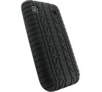 SKS Distribution® BLACK TYRE TREAD SILICONE GEL CASE COVER FOR Samsung I9000 Galaxy S