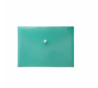 SKS Distribution - (Pack of 20) - Plastic Stud Button Popper Folders, Filing Envelopes for Office Organisation & Paper Storage (Green)