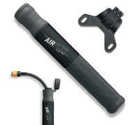 SKS Germany Airflex Explorer CLIK TEC Mini Pump (Bicycle Pump for the CLIK Valve System, Extendable Hose with CLIK TEC Valve Head, Ergonomic Handle with Soft Components), Black