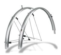 SKS GERMANY BLUEMELS Basic 26 Inch 53 mm Black Set Mudguard Set, Bicycle Accessories (Robust Sandwich Construction, ASR Safety System, V-Struts with Fixed Bridges for Flexible Adjustment), Black