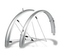 SKS GERMANY BLUEMELS Basic 27.5-29 inches 65 mm Set Silver Mudguard Set, Bicycle Accessories (Robust Sandwich Construction, ASR Safety System, V-Struts with Fixed Bridges), Silver